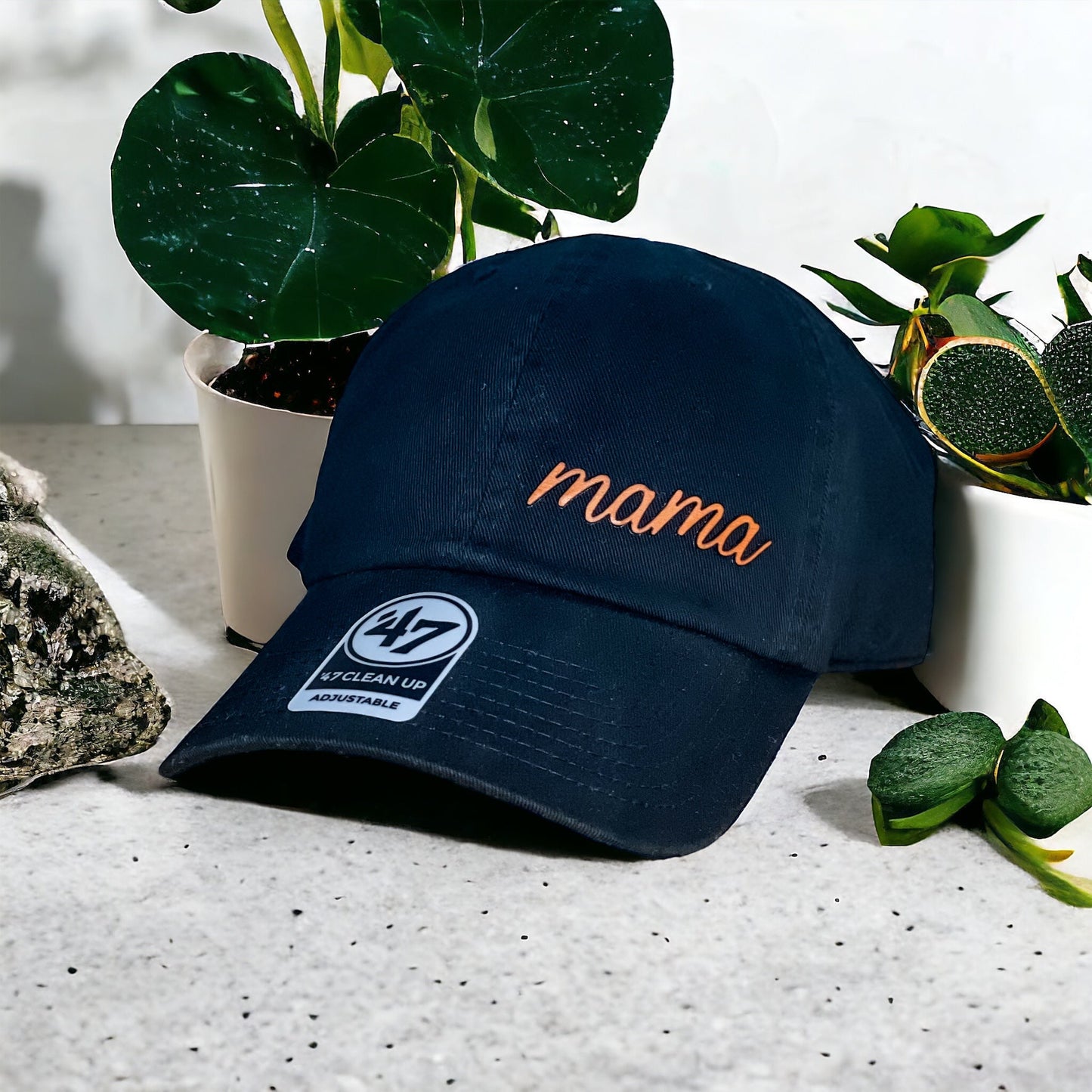 Dainty Mama Hat - Crafthouse Hats leather patch hat company. Custom leather patch hats, also available in bulk or wholesale. Custom leather logo hats, custom leather hats, custom patch hats, leather logo hats, custom leather patches, custom logo leather hats, Richardson leather patch hats, Richardson 112 camo hats, yupoong camo trucker hats, leather hat patches, custom camo hats, leather hat, leather patch for hats, legacy hats, custom party hats, personalized camo hats, custom leather patches, embroidered