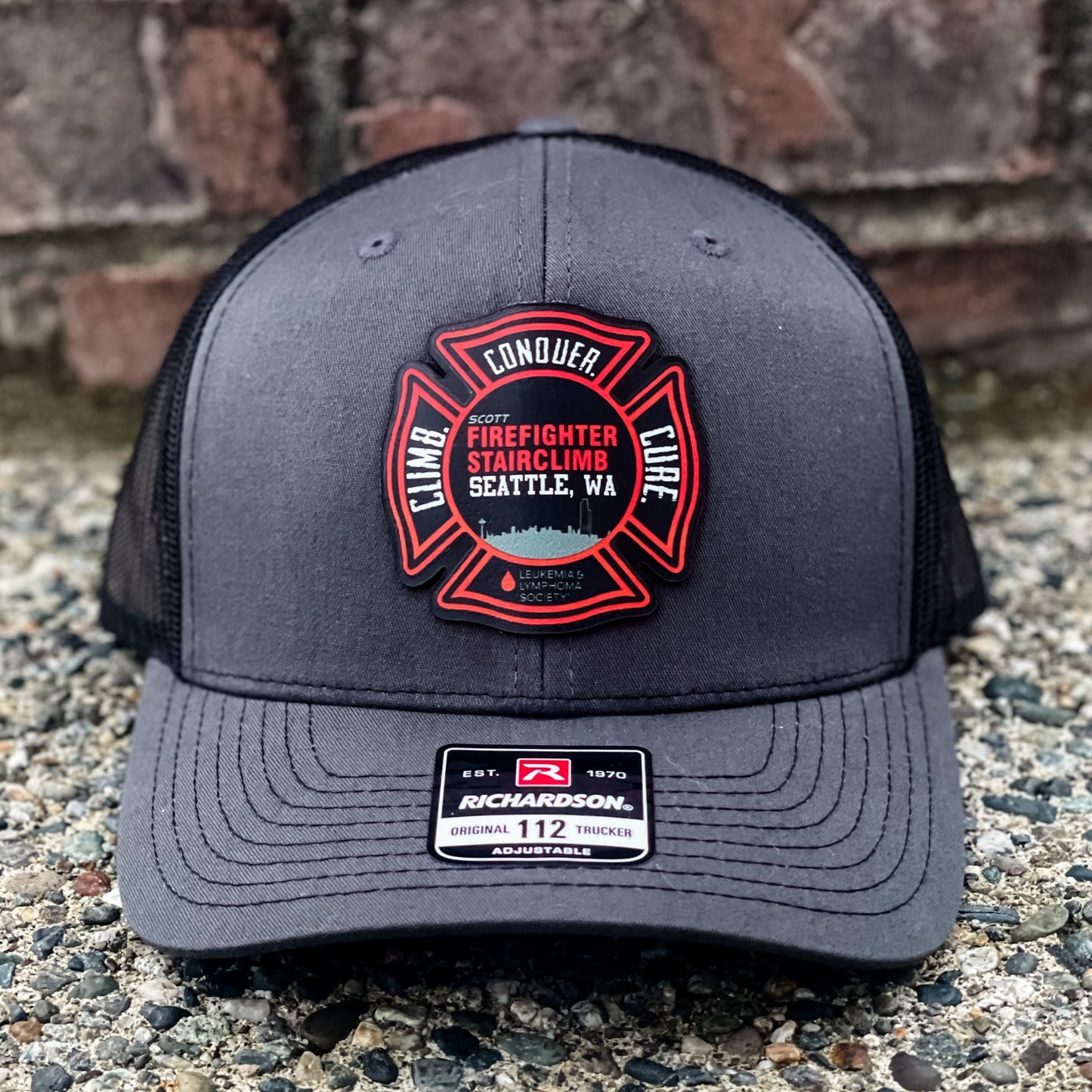 LLS DTF Patch Charity Hat - Crafthouse Hats leather patch hat company. Custom leather patch hats, also available in bulk or wholesale. Custom leather logo hats, custom leather hats, custom patch hats, leather logo hats, custom leather patches, custom logo leather hats, Richardson leather patch hats, Richardson 112 camo hats, yupoong camo trucker hats, leather hat patches, custom camo hats, leather hat, leather patch for hats, legacy hats, custom party hats, personalized camo hats, custom leather patches, em