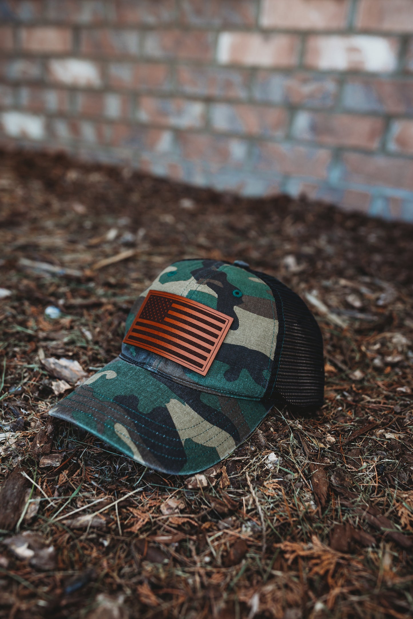 American Flag Leather Patch Hat - Crafthouse Hats leather patch hat company. Custom leather patch hats, also available in bulk or wholesale. Custom leather logo hats, custom leather hats, custom patch hats, leather logo hats, custom leather patches, custom logo leather hats, Richardson leather patch hats, Richardson 112 camo hats, yupoong camo trucker hats, leather hat patches, custom camo hats, leather hat, leather patch for hats, legacy hats, custom party hats, personalized camo hats, custom leather patch