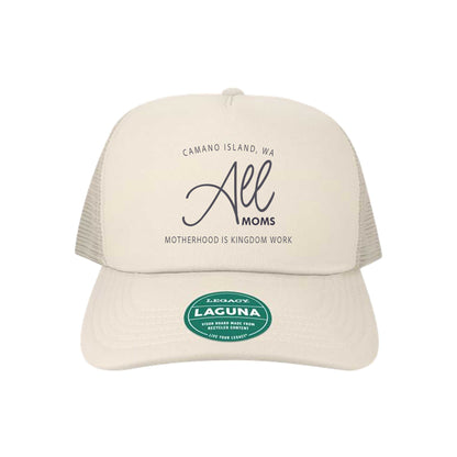 ALL MOMs Trucker Hat - Crafthouse Hats leather patch hat company. Custom leather patch hats, also available in bulk or wholesale. Custom leather logo hats, custom leather hats, custom patch hats, leather logo hats, custom leather patches, custom logo leather hats, Richardson leather patch hats, Richardson 112 camo hats, yupoong camo trucker hats, leather hat patches, custom camo hats, leather hat, leather patch for hats, legacy hats, custom party hats, personalized camo hats, custom leather patches, embroid