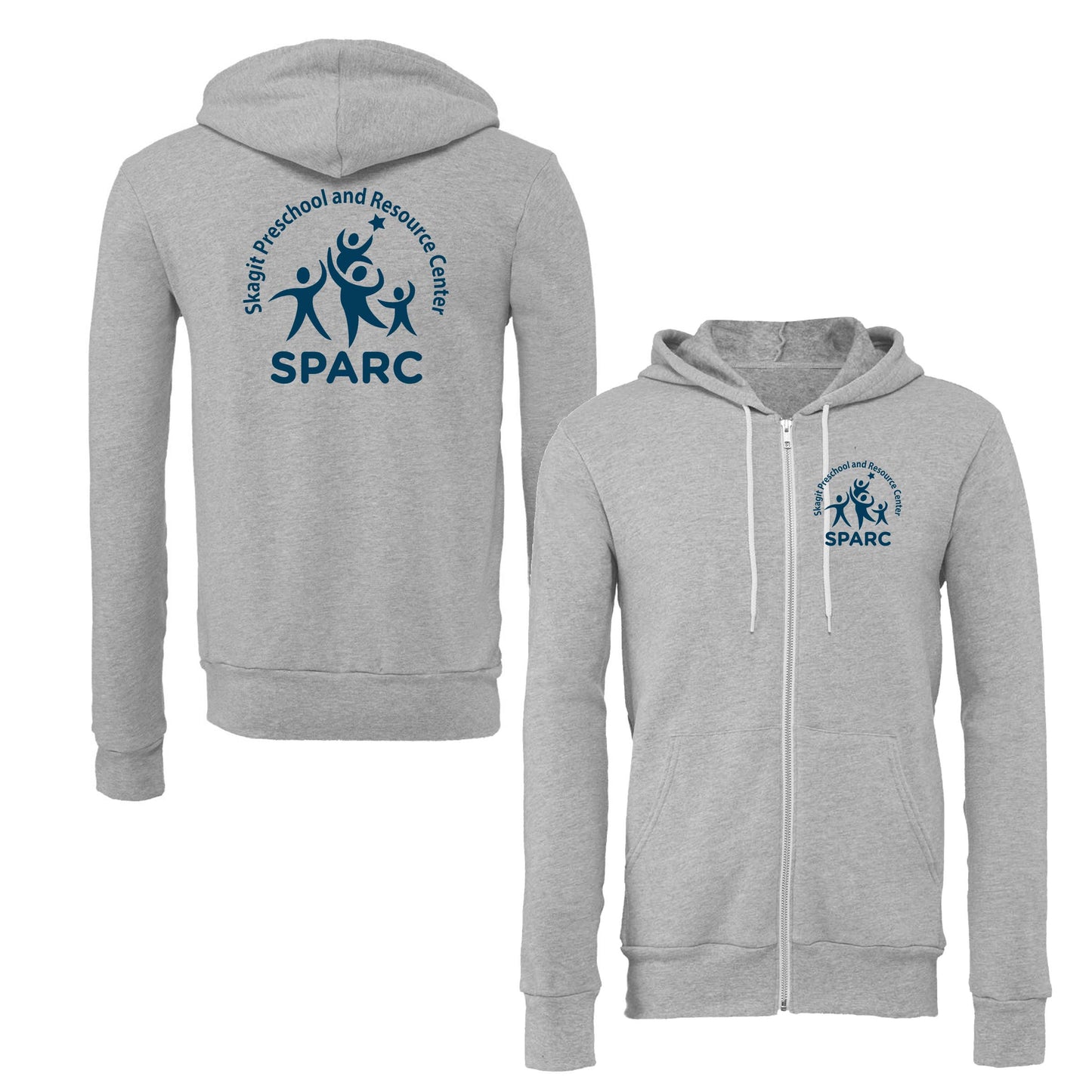 SPARC Bella + Canvas Full-Zip Sweatshirt - Crafthouse Hats leather patch hat company. Custom leather patch hats, also available in bulk or wholesale. Custom leather logo hats, custom leather hats, custom patch hats, leather logo hats, custom leather patches, custom logo leather hats, Richardson leather patch hats, Richardson 112 camo hats, yupoong camo trucker hats, leather hat patches, custom camo hats, leather hat, leather patch for hats, legacy hats, custom party hats, personalized camo hats, custom leat