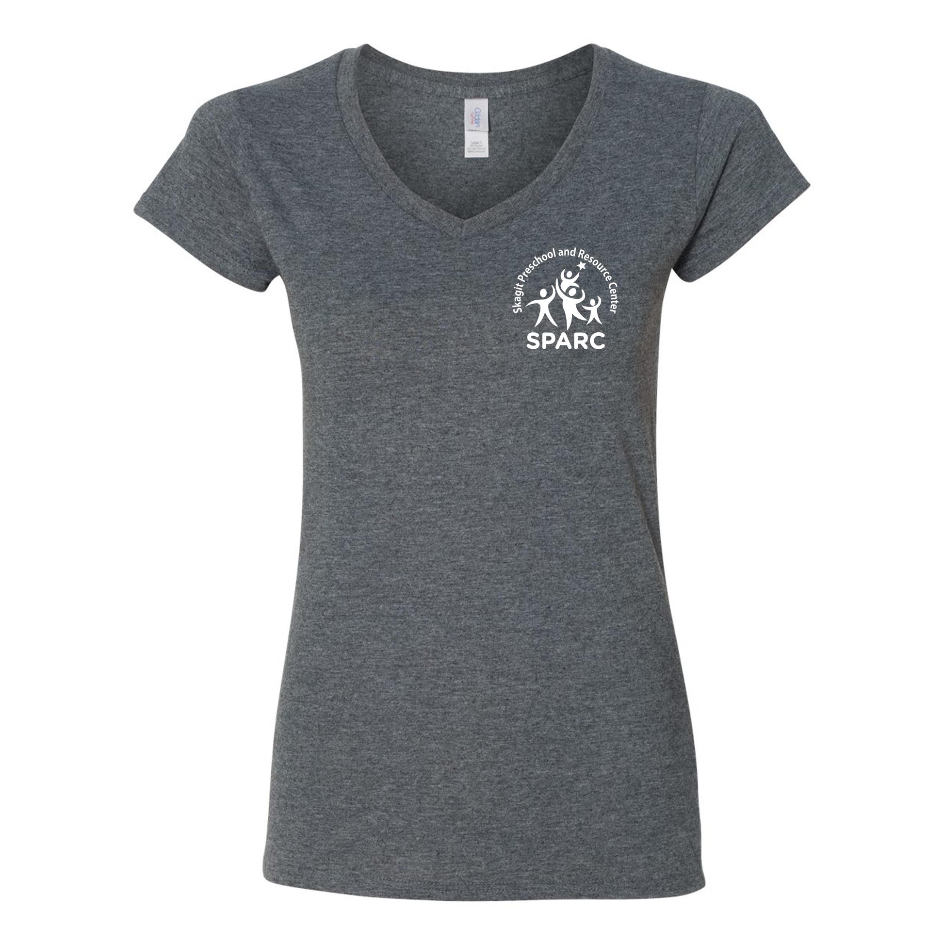 SPARC Women's Softstyle V-Neck Tee - Crafthouse Hats leather patch hat company. Custom leather patch hats, also available in bulk or wholesale. Custom leather logo hats, custom leather hats, custom patch hats, leather logo hats, custom leather patches, custom logo leather hats, Richardson leather patch hats, Richardson 112 camo hats, yupoong camo trucker hats, leather hat patches, custom camo hats, leather hat, leather patch for hats, legacy hats, custom party hats, personalized camo hats, custom leather pa