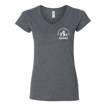 SPARC Women's Softstyle V-Neck Tee - Crafthouse Hats leather patch hat company. Custom leather patch hats, also available in bulk or wholesale. Custom leather logo hats, custom leather hats, custom patch hats, leather logo hats, custom leather patches, custom logo leather hats, Richardson leather patch hats, Richardson 112 camo hats, yupoong camo trucker hats, leather hat patches, custom camo hats, leather hat, leather patch for hats, legacy hats, custom party hats, personalized camo hats, custom leather pa