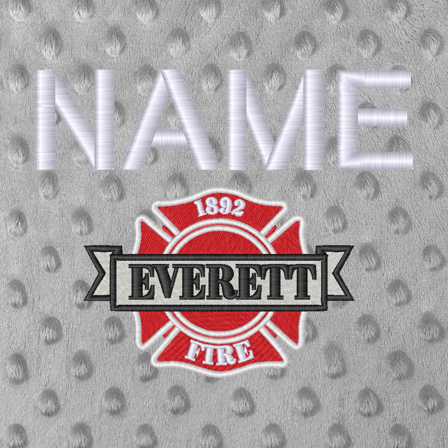 Everett Fire Baby Blanket Embroidery - Crafthouse Hats leather patch hat company. Custom leather patch hats, also available in bulk or wholesale. Custom leather logo hats, custom leather hats, custom patch hats, leather logo hats, custom leather patches, custom logo leather hats, Richardson leather patch hats, Richardson 112 camo hats, yupoong camo trucker hats, leather hat patches, custom camo hats, leather hat, leather patch for hats, legacy hats, custom party hats, personalized camo hats, custom leather 
