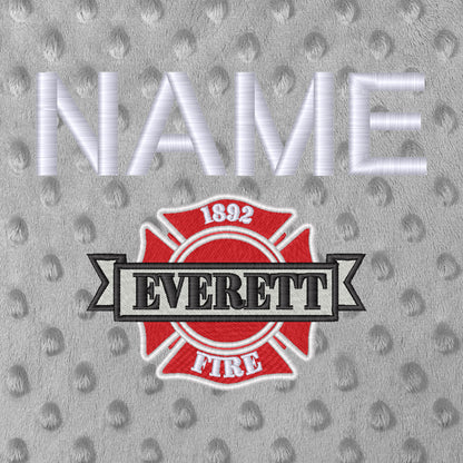 Everett Fire Baby Blanket Embroidery - Crafthouse Hats leather patch hat company. Custom leather patch hats, also available in bulk or wholesale. Custom leather logo hats, custom leather hats, custom patch hats, leather logo hats, custom leather patches, custom logo leather hats, Richardson leather patch hats, Richardson 112 camo hats, yupoong camo trucker hats, leather hat patches, custom camo hats, leather hat, leather patch for hats, legacy hats, custom party hats, personalized camo hats, custom leather 