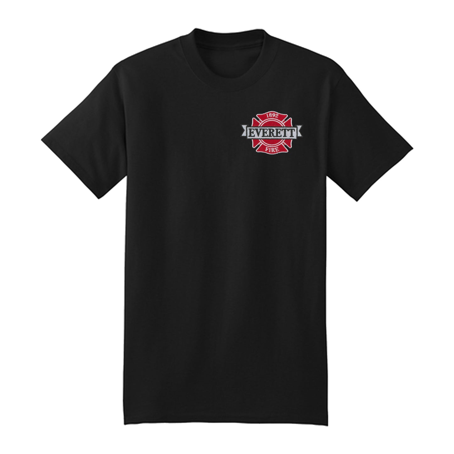 Everett Fire Embroidered Tee - Crafthouse Hats leather patch hat company. Custom leather patch hats, also available in bulk or wholesale. Custom leather logo hats, custom leather hats, custom patch hats, leather logo hats, custom leather patches, custom logo leather hats, Richardson leather patch hats, Richardson 112 camo hats, yupoong camo trucker hats, leather hat patches, custom camo hats, leather hat, leather patch for hats, legacy hats, custom party hats, personalized camo hats, custom leather patches,