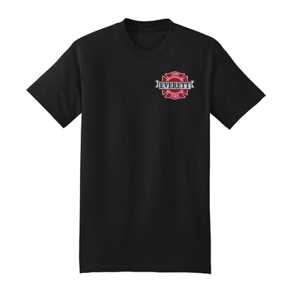 Everett Fire Embroidered Tee - Crafthouse Hats leather patch hat company. Custom leather patch hats, also available in bulk or wholesale. Custom leather logo hats, custom leather hats, custom patch hats, leather logo hats, custom leather patches, custom logo leather hats, Richardson leather patch hats, Richardson 112 camo hats, yupoong camo trucker hats, leather hat patches, custom camo hats, leather hat, leather patch for hats, legacy hats, custom party hats, personalized camo hats, custom leather patches,