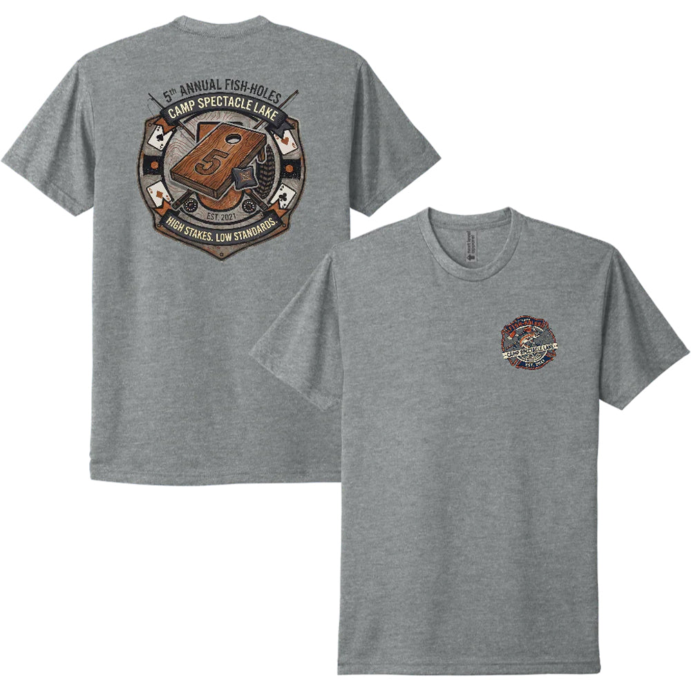Fish Holes Tee - Crafthouse Hats leather patch hat company. Custom leather patch hats, also available in bulk or wholesale. Custom leather logo hats, custom leather hats, custom patch hats, leather logo hats, custom leather patches, custom logo leather hats, Richardson leather patch hats, Richardson 112 camo hats, yupoong camo trucker hats, leather hat patches, custom camo hats, leather hat, leather patch for hats, legacy hats, custom party hats, personalized camo hats, custom leather patches, embroidered c