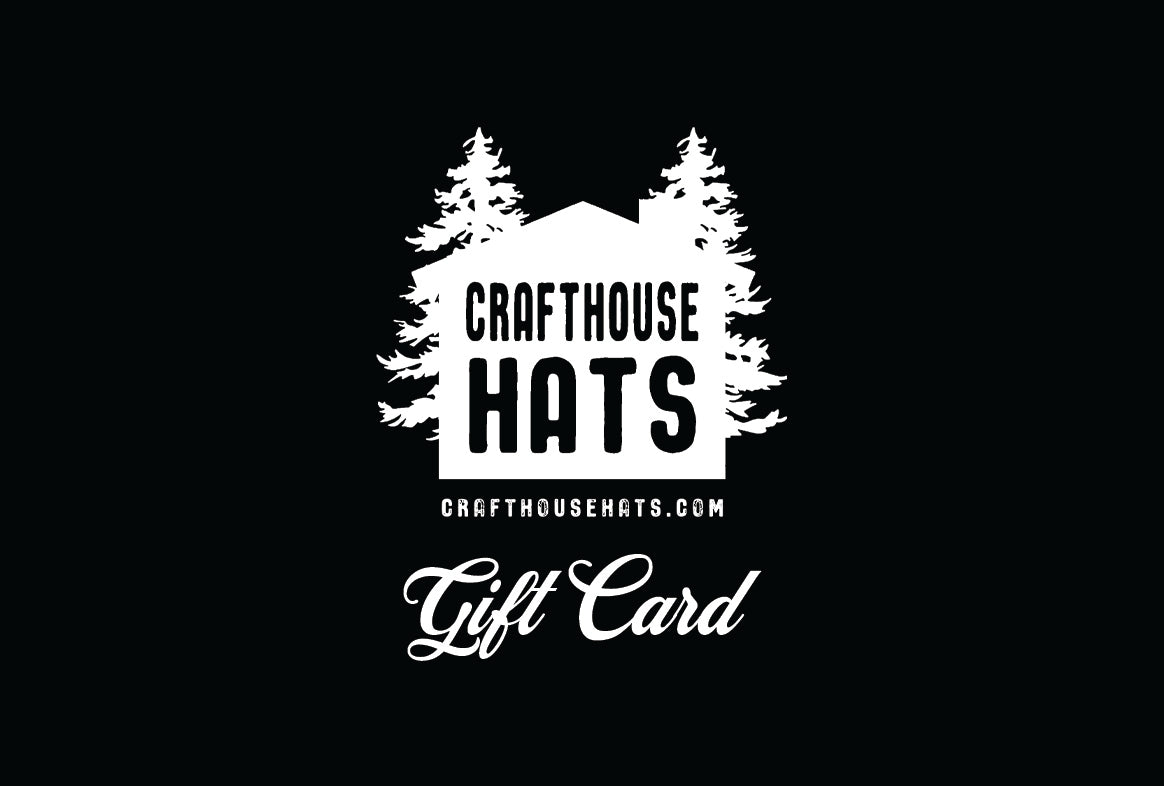 Crafthouse Hats Gift Card - Crafthouse Hats leather patch hat company. Custom leather patch hats, also available in bulk or wholesale. Custom leather logo hats, custom leather hats, custom patch hats, leather logo hats, custom leather patches, custom logo leather hats, Richardson leather patch hats, Richardson 112 camo hats, yupoong camo trucker hats, leather hat patches, custom camo hats, leather hat, leather patch for hats, legacy hats, custom party hats, personalized camo hats, custom leather patches, em