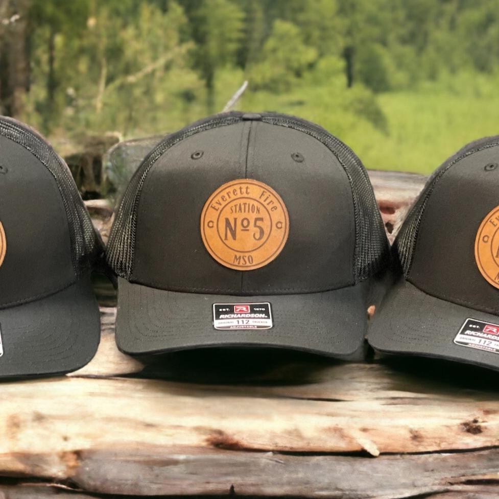 Everett House Patch - Crafthouse Hats leather patch hat company. Custom leather patch hats, also available in bulk or wholesale. Custom leather logo hats, custom leather hats, custom patch hats, leather logo hats, custom leather patches, custom logo leather hats, Richardson leather patch hats, Richardson 112 camo hats, yupoong camo trucker hats, leather hat patches, custom camo hats, leather hat, leather patch for hats, legacy hats, custom party hats, personalized camo hats, custom leather patches, embroide