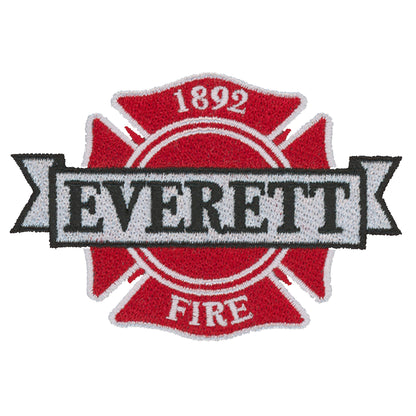 Everett Fire Embroidered City Patch - Crafthouse Hats leather patch hat company. Custom leather patch hats, also available in bulk or wholesale. Custom leather logo hats, custom leather hats, custom patch hats, leather logo hats, custom leather patches, custom logo leather hats, Richardson leather patch hats, Richardson 112 camo hats, yupoong camo trucker hats, leather hat patches, custom camo hats, leather hat, leather patch for hats, legacy hats, custom party hats, personalized camo hats, custom leather p
