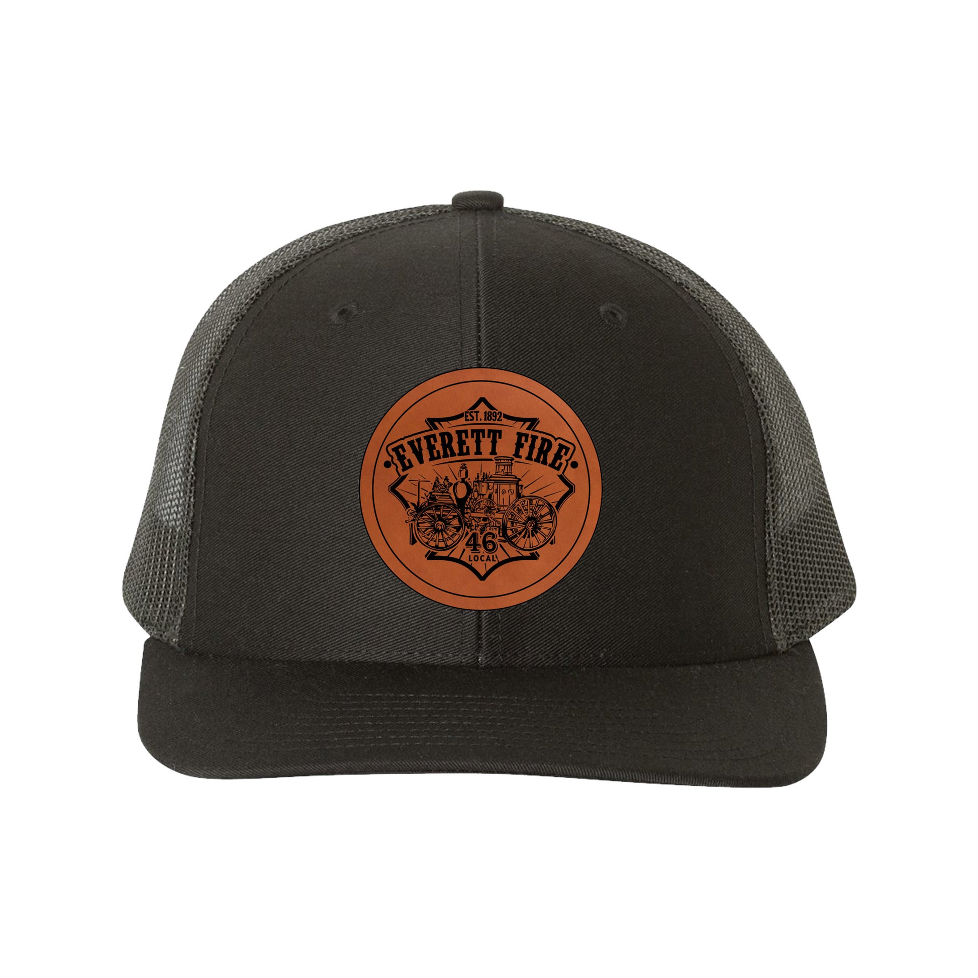 Local 46 Steamer Patch - Crafthouse Hats leather patch hat company. Custom leather patch hats, also available in bulk or wholesale. Custom leather logo hats, custom leather hats, custom patch hats, leather logo hats, custom leather patches, custom logo leather hats, Richardson leather patch hats, Richardson 112 camo hats, yupoong camo trucker hats, leather hat patches, custom camo hats, leather hat, leather patch for hats, legacy hats, custom party hats, personalized camo hats, custom leather patches, embro