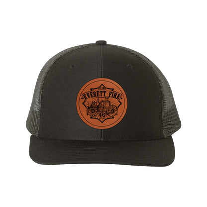Local 46 Steamer Patch - Crafthouse Hats leather patch hat company. Custom leather patch hats, also available in bulk or wholesale. Custom leather logo hats, custom leather hats, custom patch hats, leather logo hats, custom leather patches, custom logo leather hats, Richardson leather patch hats, Richardson 112 camo hats, yupoong camo trucker hats, leather hat patches, custom camo hats, leather hat, leather patch for hats, legacy hats, custom party hats, personalized camo hats, custom leather patches, embro