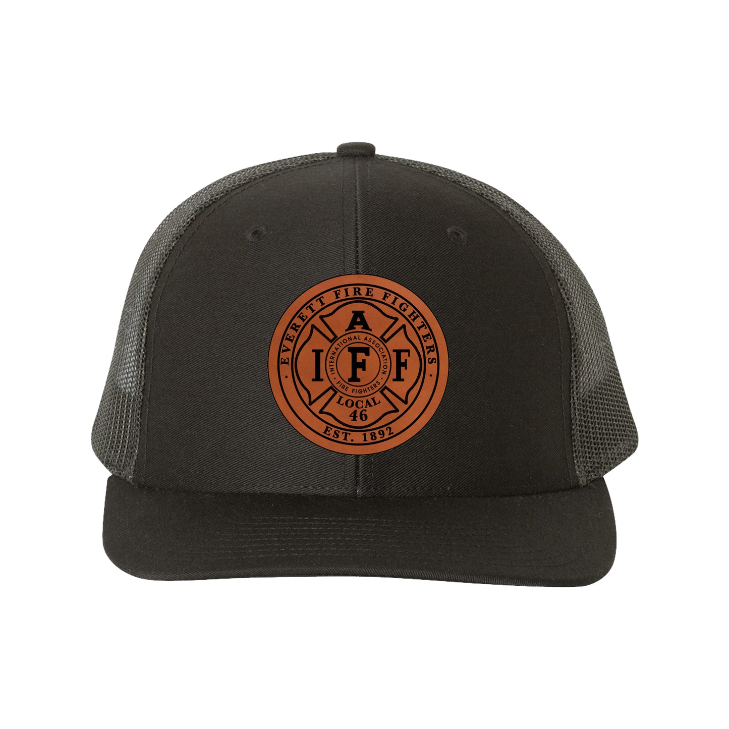 Everett Union Patch - Crafthouse Hats leather patch hat company. Custom leather patch hats, also available in bulk or wholesale. Custom leather logo hats, custom leather hats, custom patch hats, leather logo hats, custom leather patches, custom logo leather hats, Richardson leather patch hats, Richardson 112 camo hats, yupoong camo trucker hats, leather hat patches, custom camo hats, leather hat, leather patch for hats, legacy hats, custom party hats, personalized camo hats, custom leather patches, embroide