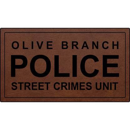Olive Branch Street Crimes Unit - Crafthouse Hats leather patch hat company. Custom leather patch hats, also available in bulk or wholesale. Custom leather logo hats, custom leather hats, custom patch hats, leather logo hats, custom leather patches, custom logo leather hats, Richardson leather patch hats, Richardson 112 camo hats, yupoong camo trucker hats, leather hat patches, custom camo hats, leather hat, leather patch for hats, legacy hats, custom party hats, personalized camo hats, custom leather patch