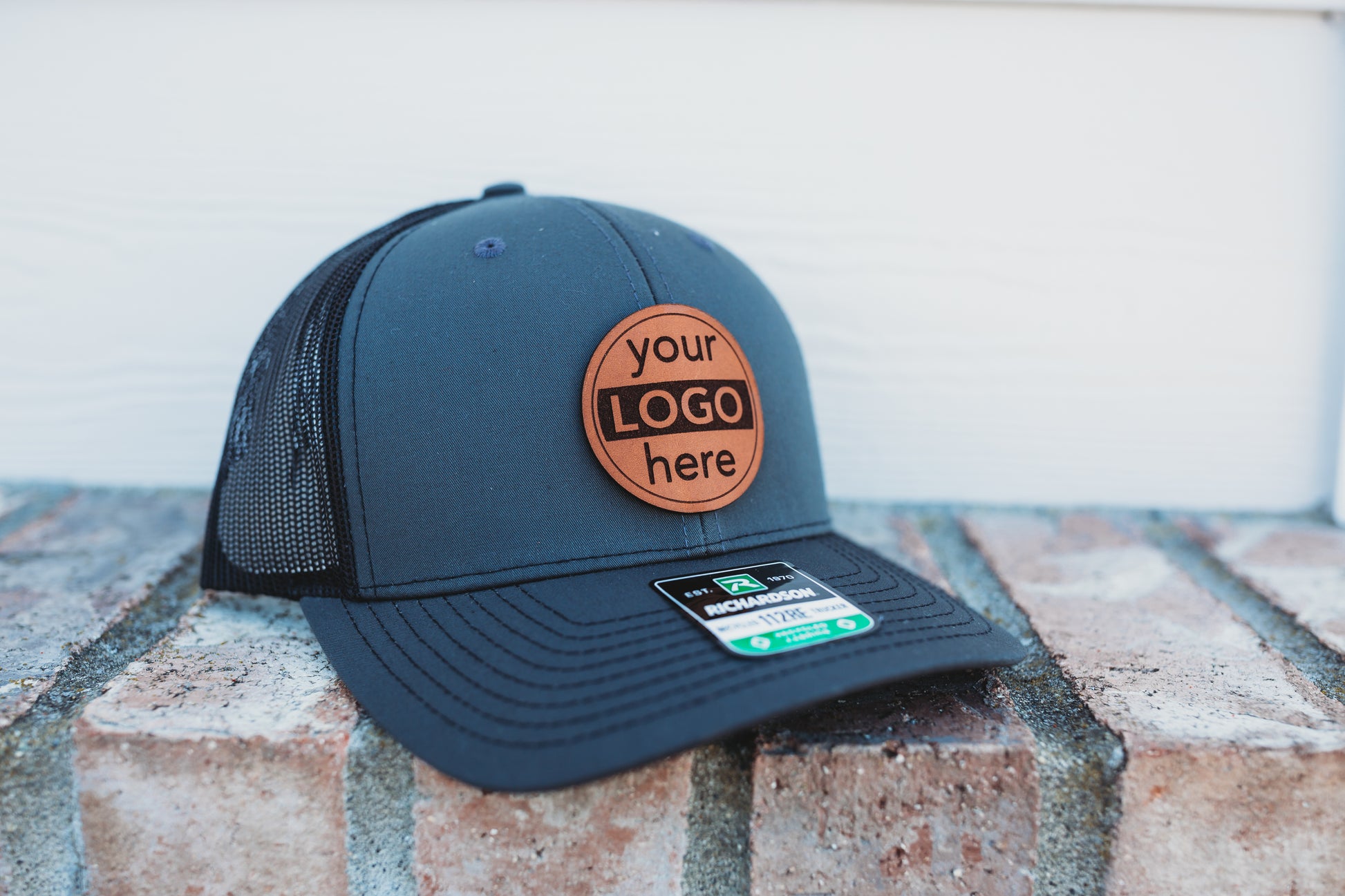 Custom Leather Patch Hat, Custom Logo Hat, Bulk Custom Leather